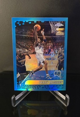 TRACY MCGRADY   SP 2002 Topps Chrome Blue Refractor Most Improved Player 20 HOF