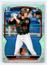 2023 Bowman Chrome 1st Lunar Glow Refractor #BCP-8 Max Wagner Orioles