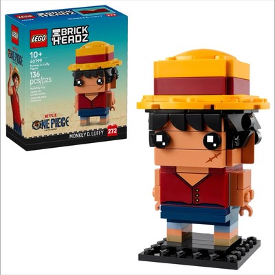 LEGO #40799 Brickheadz Monkey D. Luffy Figure (Netflix) Brand New Sealed
