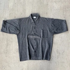 C.P. Company Button Up Sweater Shirt 100% Wool Size Large