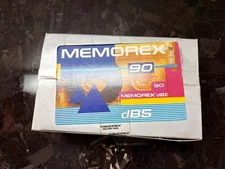 80’s Retro Memorex 90 Minute Audio Cassette Type 1 Normal Bias DBS New 10 Pack