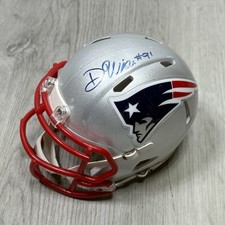 Deatrich Wise Jr. Autograph Auto New England Patriots Mini Helmet