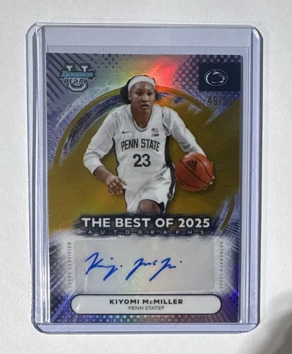Topps 2025-26 Bowman Kiyomi Mcmiller Penn State Chrome Prospect Auto #CPA-KM /50