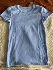 Women s Ribbed Loft Tee, Blue, New With Tags