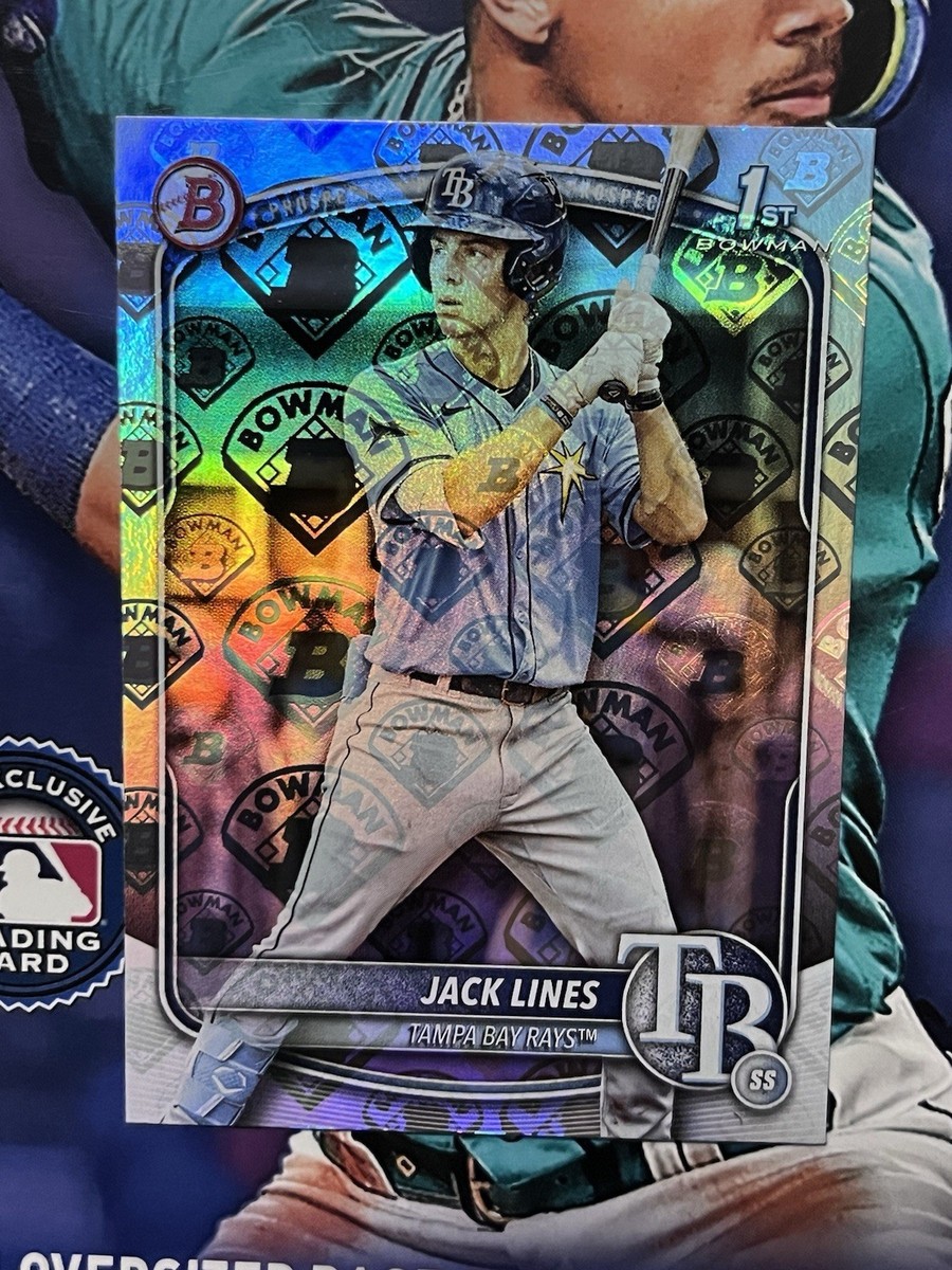 2025 Topps 1st Bowman BP-64 Jack Lines SSP Retro Logo