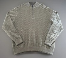 Robert Graham Gray Knit Cotton Gavino Mens 1/...
