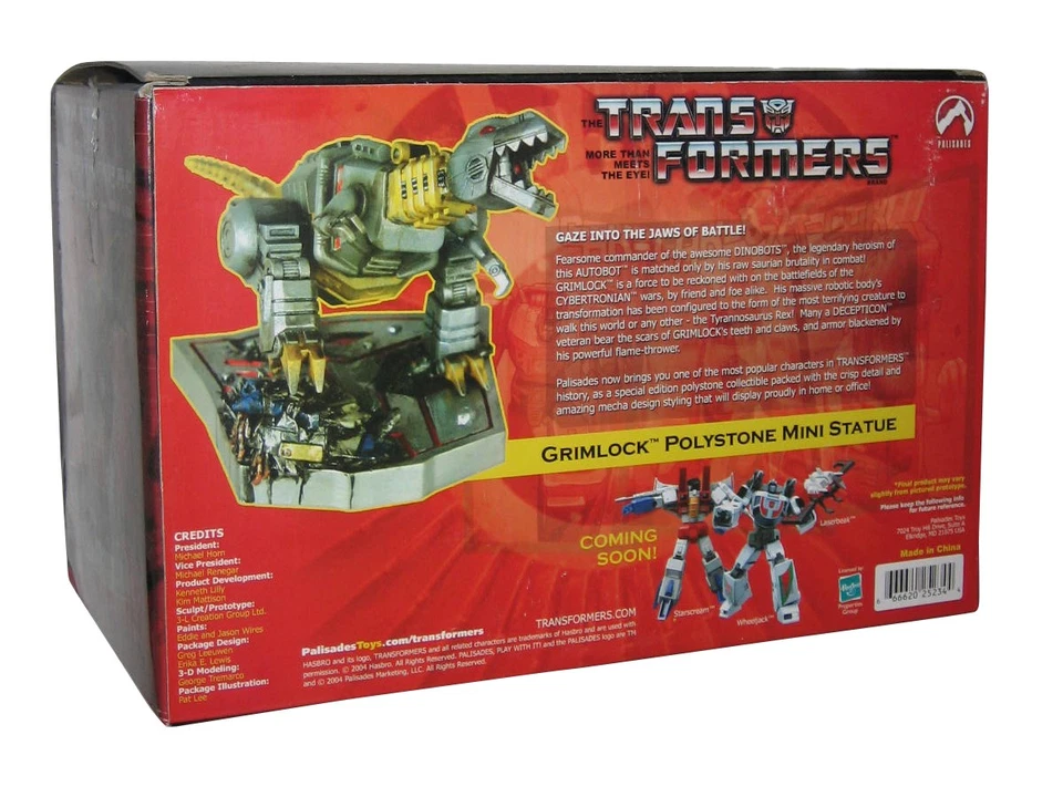 Transformers Grimlock Palisades Toys Polystone Mini Statue #1 of #1000 - Image 2 of 4