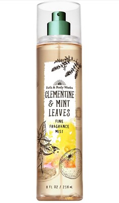 BATH & BODY WORKS CLEMENTINE & MINT LEAVES BODY MIST SPRAY 8 FL OZ