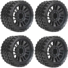 Powerhobby 1/8 MT 4.0 Prophet Belted Mounted Tires (4) 17mm 1/2" Offset