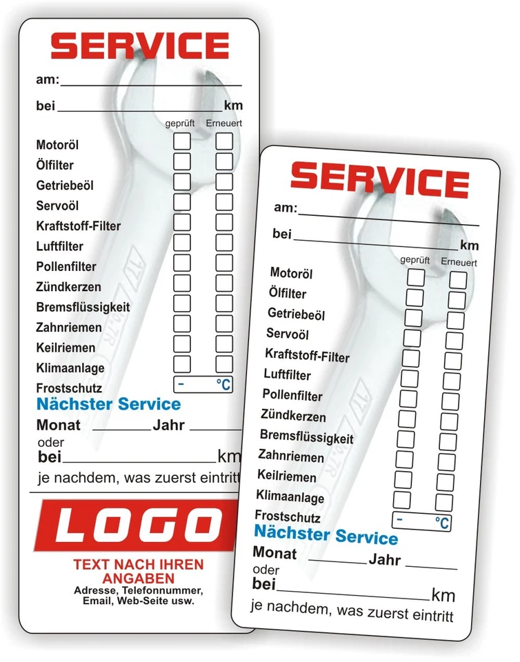 KFZ Inspektionsaufkleber Service Aufkleber Serviceaufkleber Wartung Prüfung n.33