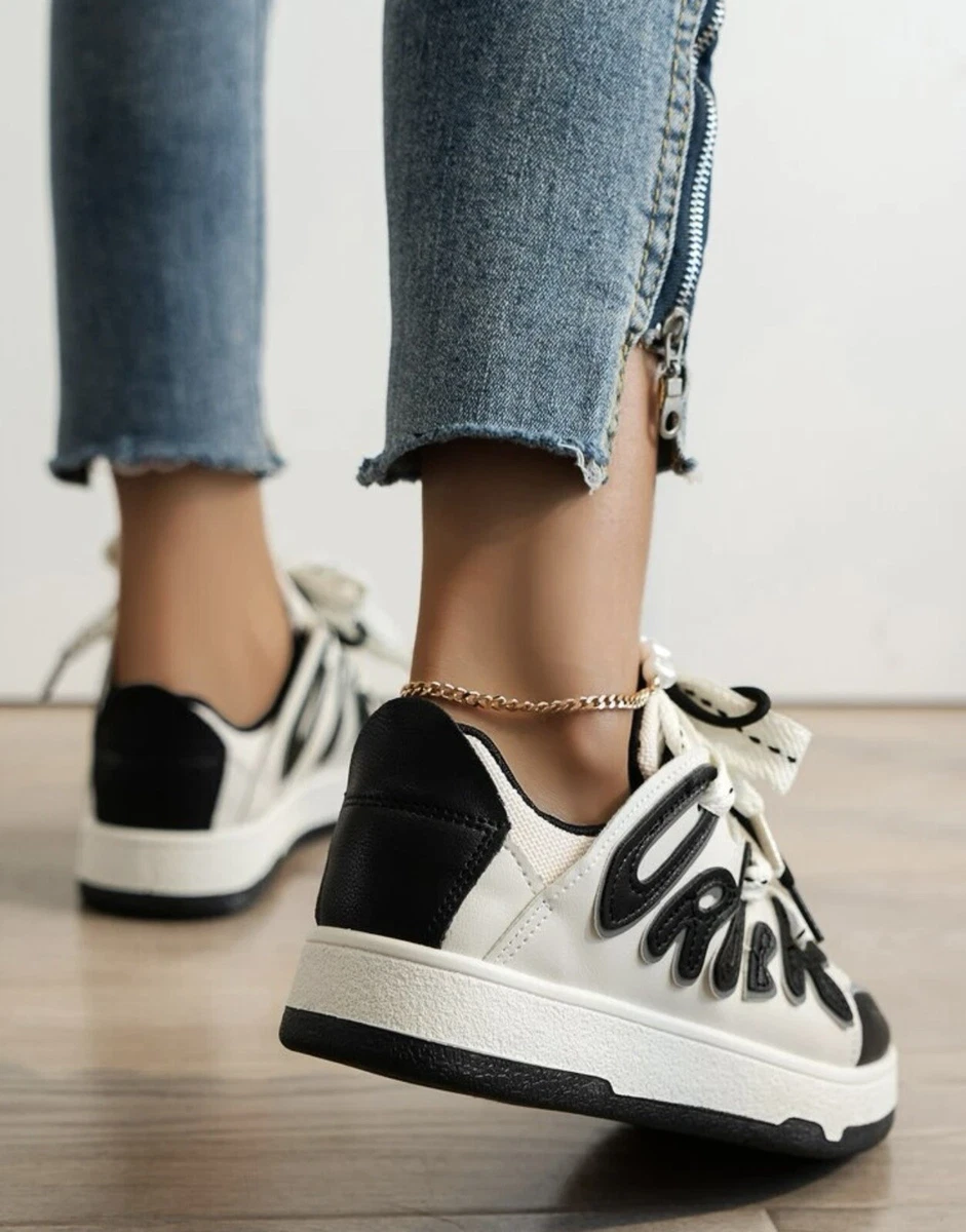 Chaussure blanche et noir new arrivals