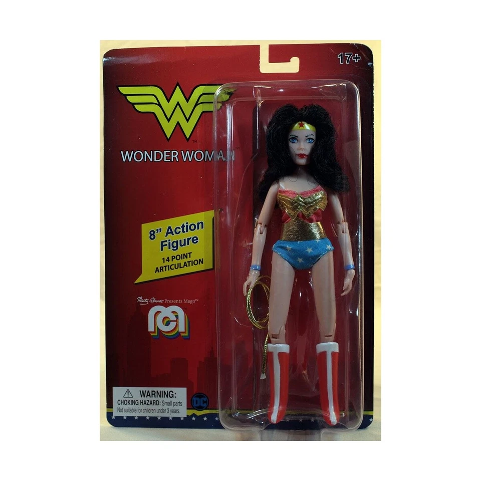WONDER WOMAN RETRO FIGURINE DC COMICS MEGO 20 CM - Photo 1/1
