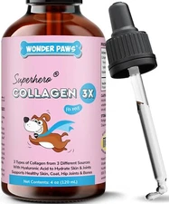 Premium Collagen for Dogs – Liquid Collagen for Dogs with Hyaluronic Acid - 4 oz