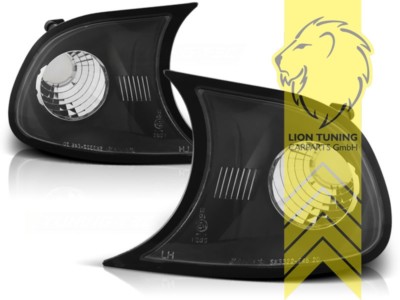 Frontblinker für BMW E46 Coupe Cabrio schwarz