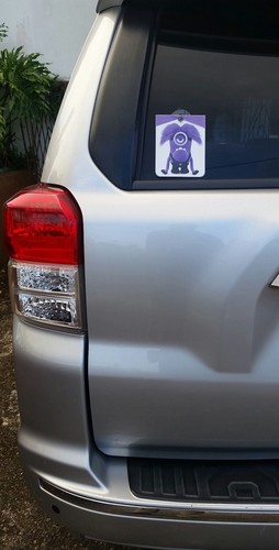 Demon Purple Minion Removable Car Cristal Window Sign - Picture 2 of 5