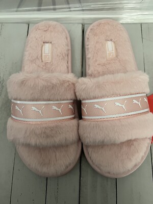 Puma Fluff Remix Jr Lotus Sandals Pink/ White US Size 4c, 5c, 6c