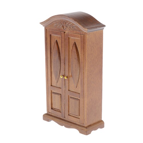 Dollhouse Miniature 1:12 Scale Victorian Furniture Wardrobe Cabinet Accessories - Picture 5 of 9