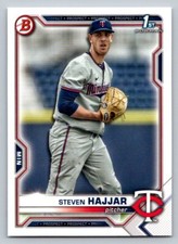Steven Hajjar #BD-161 2021 Bowman Draft  Minnesota Twins FBC