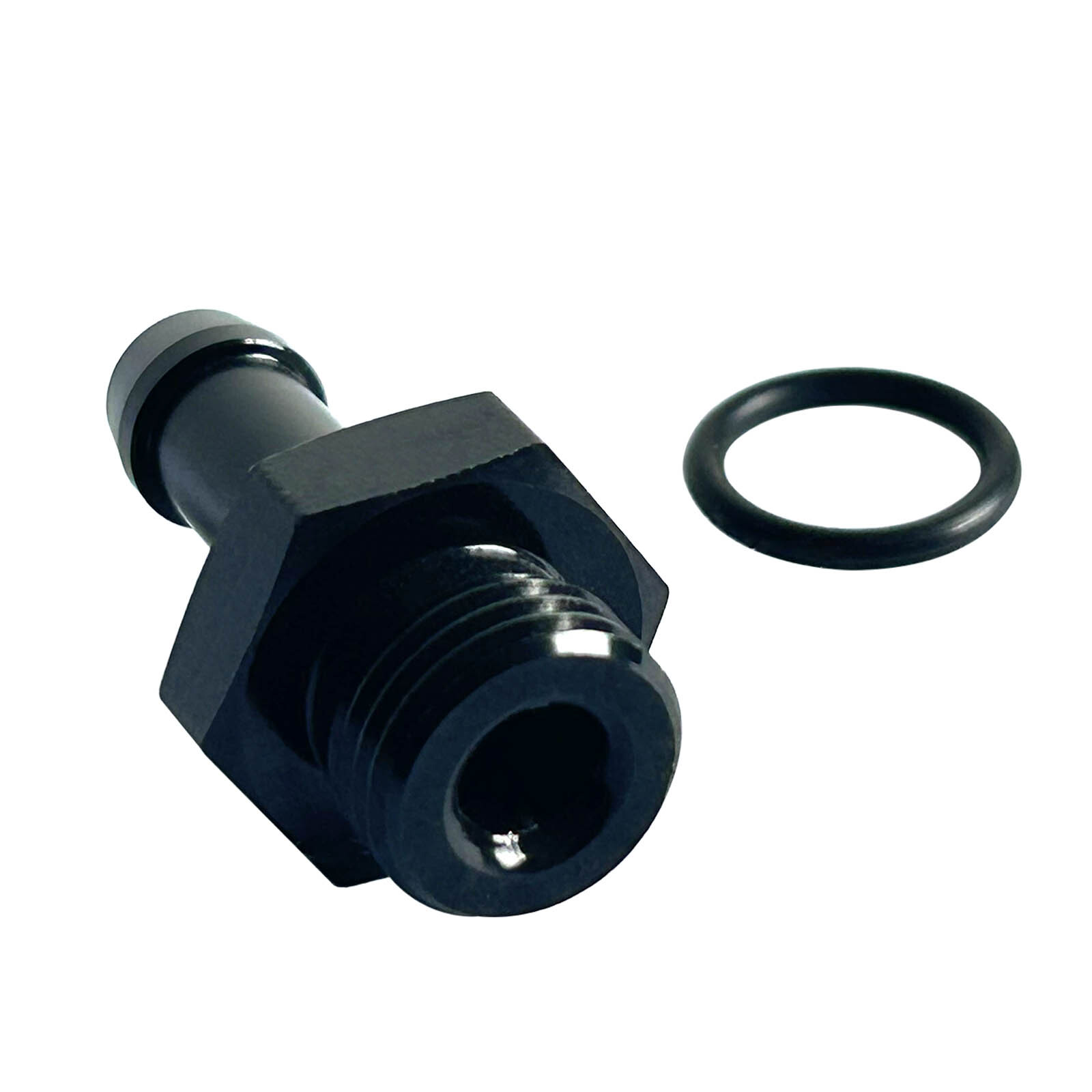 6AN Male to 5/16 Hose Barb Straight Fitting Fuel Adapter O Ring Seal ...