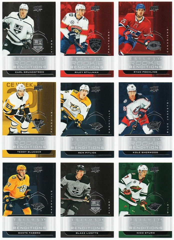 2019-20 Upper Deck Trilogy Rookie Renditions RC Complete Set Break - Pick Any - Image 2 of 4