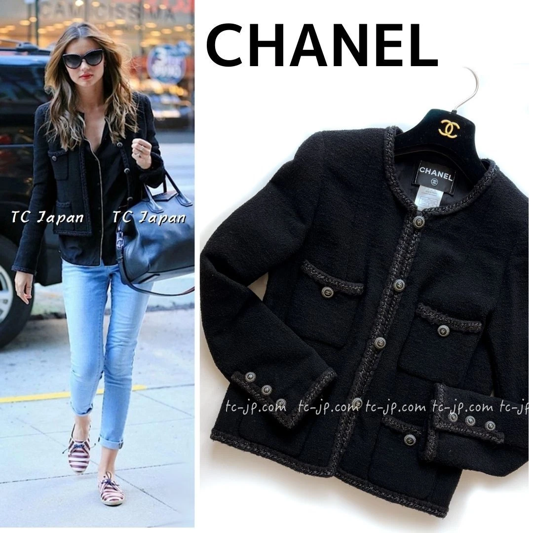 CHANEL 08A Excellent Miranda Most Wanted Tweed Wool Little Black
