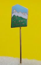 CLIMBING MOUNTAINEERING CROATIA - PD KLEK Ogulin, old pin badge KASUN 1960s !