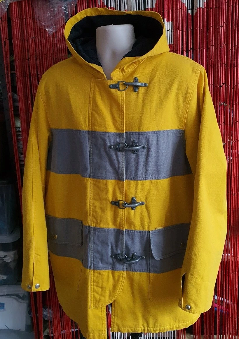 FW14 Supreme Firemans coat Yellow Jacket size XL fire Very rare New with tag