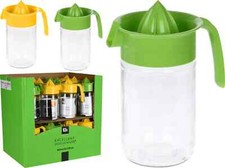 Glass Fruit Juicer Lemon Lime Orange Citrus Squeezer Manual Press Large Jug