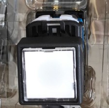 Fuji Electric 22mm Square Push button with Light AR22F0M /AR22F0M-11E3W 1NC 1NO
