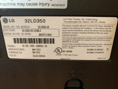 LG 32LD350 32" 1080p HD LCD Television - Picture 4 of 7