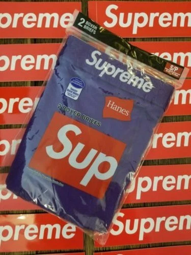 Supreme Hanes Boxer Slips (2 paquets) violet taille S/P SS21A33 EXPÉDIÉS DÈS QUE POSSIBLE