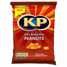 6x KP Dry Roasted Peanuts 250g