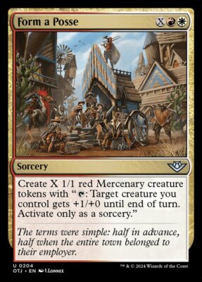 MTG Magic the Gathering Form a Posse (204/441) Outlaws of Thunder Junction LP