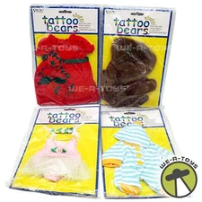 Tattoo Bears Stuff Set of 4 Outfits Attire For Bear Plush Toys Frieder Inc. NRFP