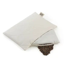 Organic Buckwheat Pillow Cotton Pillowcases Neck Pain Ergonomic Support Pillow