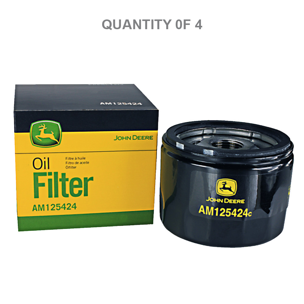 John Deere Original Equipment Oil Filter #AM125424 (4-Pack)