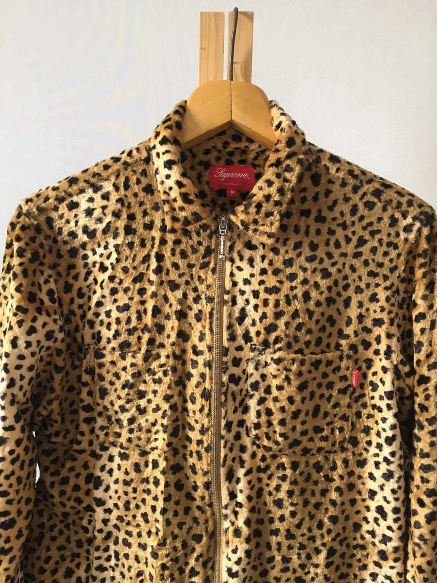 Supreme leopard coat sale