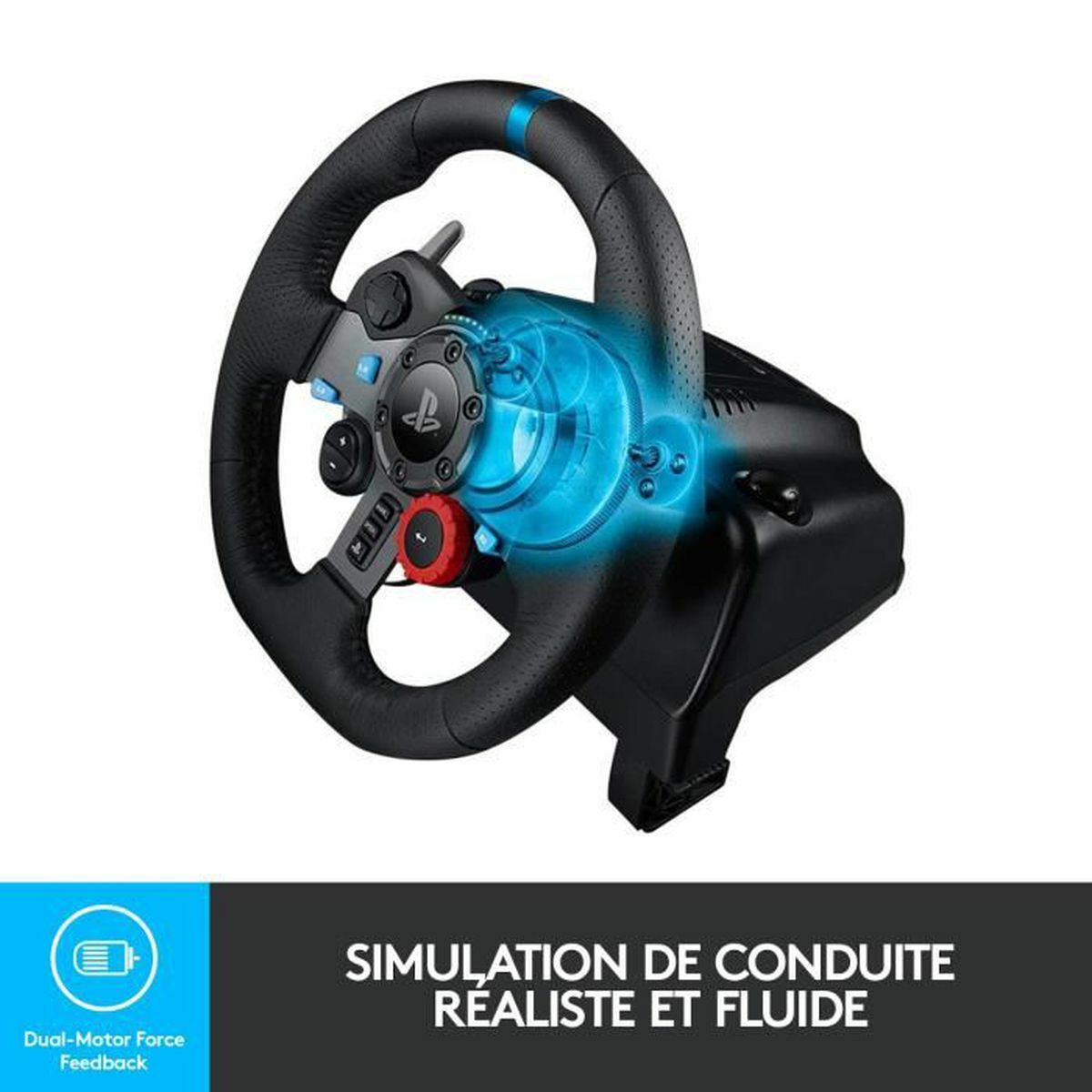 Volant course jeu console Logitech G29 compatible PC PS5 PS4 - 4