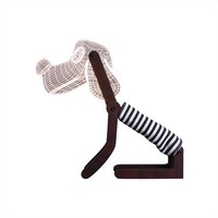 Originelle 3D Led-Lampe Niedlicher Hund Holz-Design Wohnlicht Nachttischlampe
