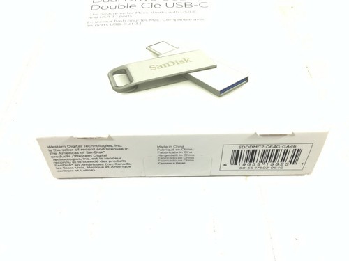✅ SanDisk 64GB USB Type-C Flash Drive - SDDDMC2-064G-GA46 - Picture 2 of 3