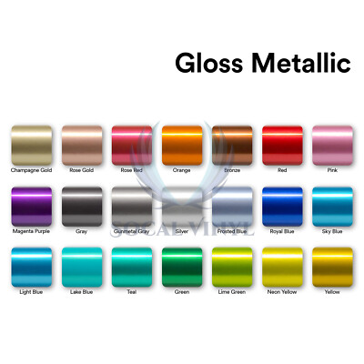 Gloss Metallic Candy Color Vinyl Wrap Film Sheet - Sparkle Finish For Car DIY