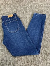 Hiut Jeans Men's Size W28 L29 Approximately Blue Denim Slim Model  Made In Wales