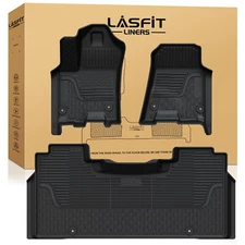 LASFIT Floor Mats for 2025 2026 RAM 1500 Protection 1st & 2nd Row Floor Liners
