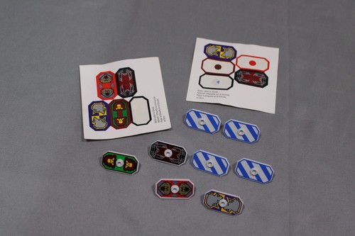LEGO 8780 - KNIGHT'S KINGDOM - Citadel of Orlan STICKER SHEETs & Shields (K8)