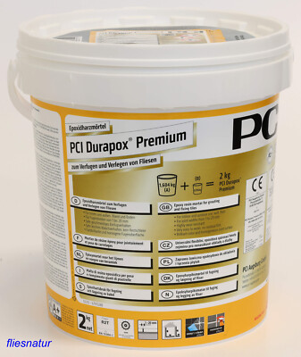 PCI Durapox Premium 2kg Epoxidharzmörtel Reaktionsharz Epoxifuge Fug-alle Farben