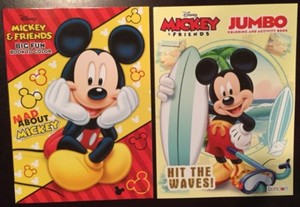 Set Of 2 Disney Mickey Mouse Friends Coloring Activity Books Bendon Ebay