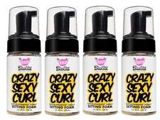 The Doux Crazy Sexy Curl Setting Foam 3.4 Fl Oz (Pack of 4), Gold setting foam