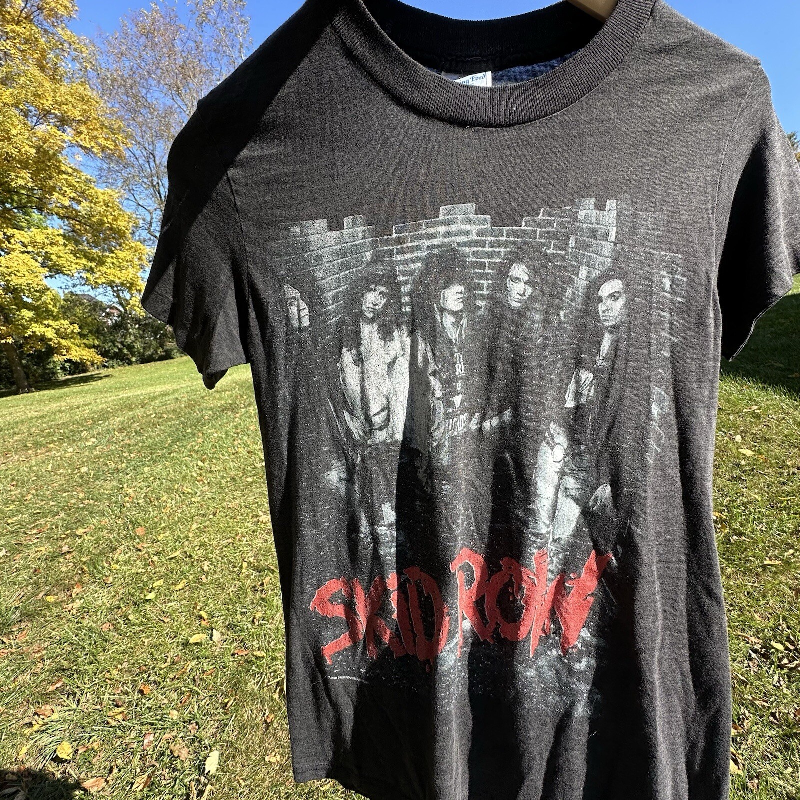 FILA T shirt Skid Row Band anni 80 uomo piccola "Youth Gone Wild" tour USA primavera Ford