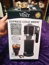 VINCI Caffettiera a Goccia 4 Tazze Timer da Incasso Nero con Impostazione Resistenza 4 Frese