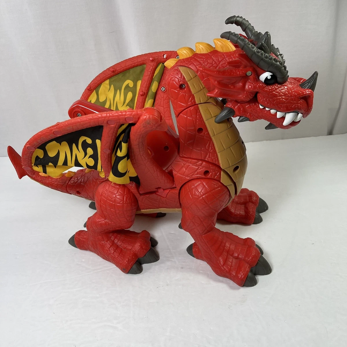 Fisher Price Imaginext Castle Eagle Talon Red Dragon Sounds Work Preowned 2AA
